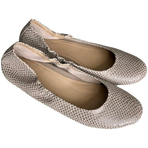 Vionic Alexa Lizard Ballet Flats - Gray -  9 - Picture 2 of 9